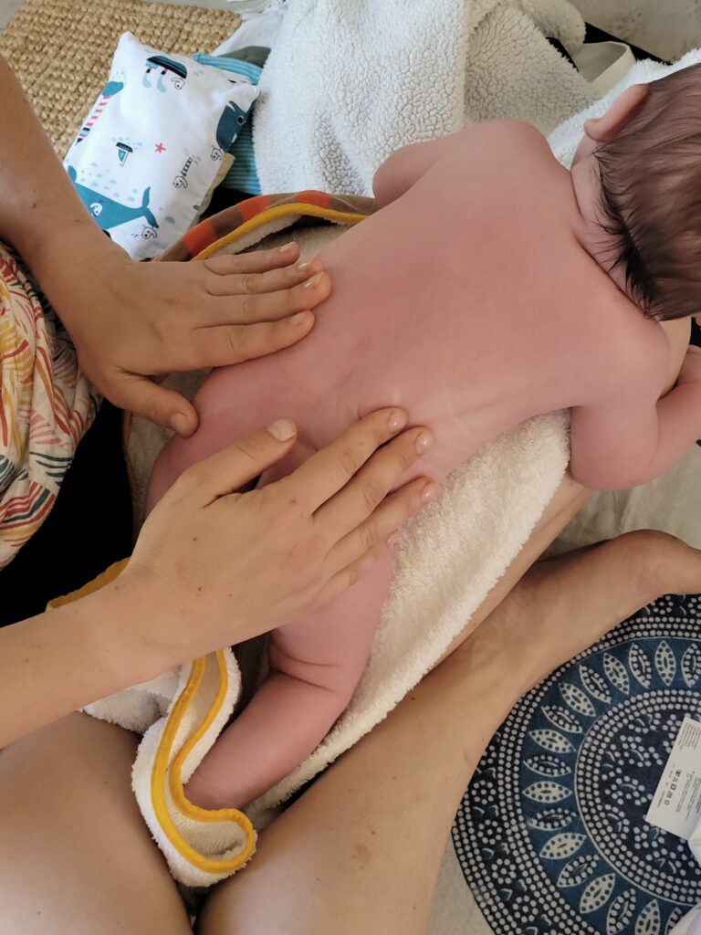 Massage bébé